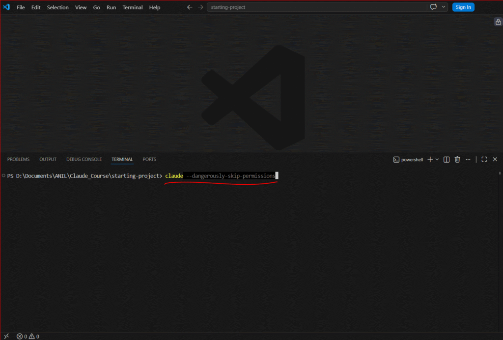 Starting_Claude_Code_Skip_Permissions_Flag